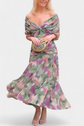 Alondra – Vestido Largo Floral de Ensueño con Escote en V