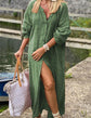Marina™ | Vestido Largo con Botones y Elegancia Natural