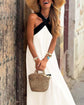 Sienna™ | Vestido Largo con Cuello Cruzado