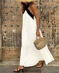 Sienna™ | Vestido Largo con Cuello Cruzado