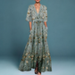 Hillevi™ | Vestido Largo Elegante con Detalles Florales