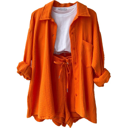 Alma™ | Conjunto Veraniego de Camisa Fluida y Pantalón Corto a Juego