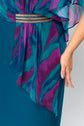 Mariana™ | Vestido Elegante con Capa Estampada