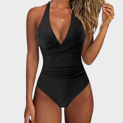 Celia – Bañador de Cintura Alta con Efecto Push-Up