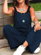 Annia – Peto Casual de Pierna Ancha con Bolsillos