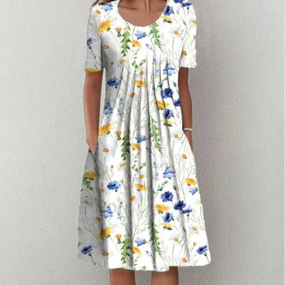 Sofia™ | Vestido Floral Casual con Bolsillos