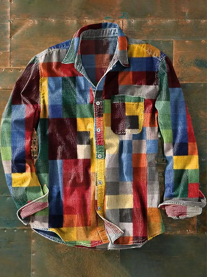 Álvaro™ | Camisa de manga larga estampada