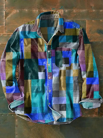 Álvaro™ | Camisa de manga larga estampada