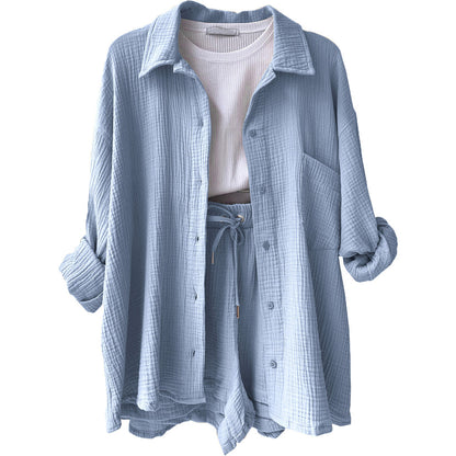 Alma™ | Conjunto Veraniego de Camisa Fluida y Pantalón Corto a Juego