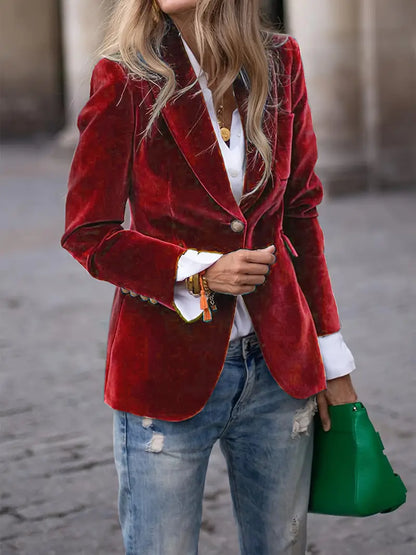 JULISSA | Blazer elegante de terciopelo