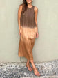 Aitana™ | Vestido Largo de Lino y Algodón con Efecto Degradado