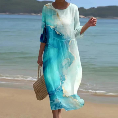 Vilma | Vestido elegante que disimula el abdomen