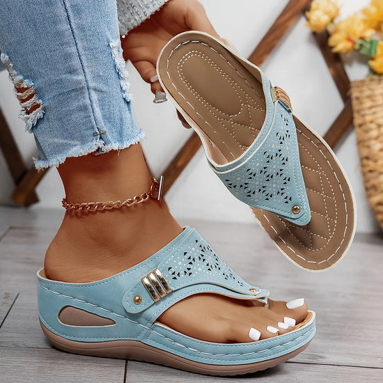 Isabel™ | Sandalias Ortopédicas Elegantes con Tacón Inclinado