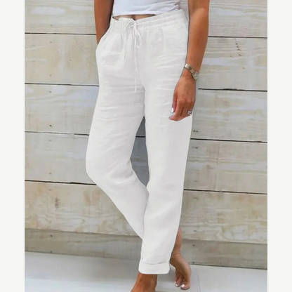 Eleonor | Pantalones Elásticos de Lino Premium Transpirable