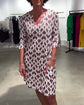 Andrea™ | Vestido midi geométrico – Ligereza con estilo en cada paso