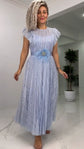 Amelia™ | Vestido Largo Elegante de Gasa con Cintura Entallada
