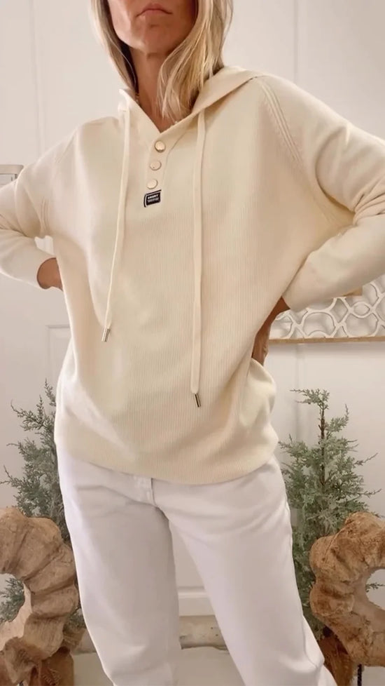 Clara™ | Sudadera casual con capucha y cuello redondo