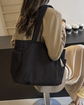 Tilda – Ribbed Shopper Bag with Cord Detail 👜