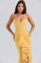 Sofía™ | Vestido Largo con Abertura y Volantes Elegantes