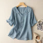Mila™ | Blusa Vintage con Detalle de Botones