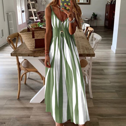 Milano™ | Vestido Largo a Rayas con Elegancia Atemporal