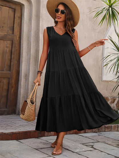 GABRIELLA | Vestido Largo Svasado con Estilo y Comodidad 🌸