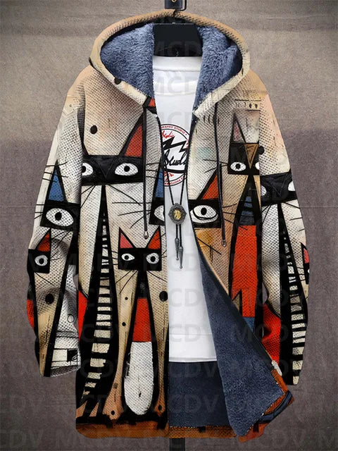 Cleo | Sudadera con Capucha Geométrica de Colores