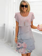 Lucía™ | Vestido Floral de Gasa con Capas y Encanto Natural