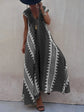 Vestido Boho Chic con Escote en V Profundo – Elegancia que Fluye con Cada Paso