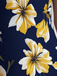 Clara™ | Vestido Azul Floral sin Mangas con Escote en V