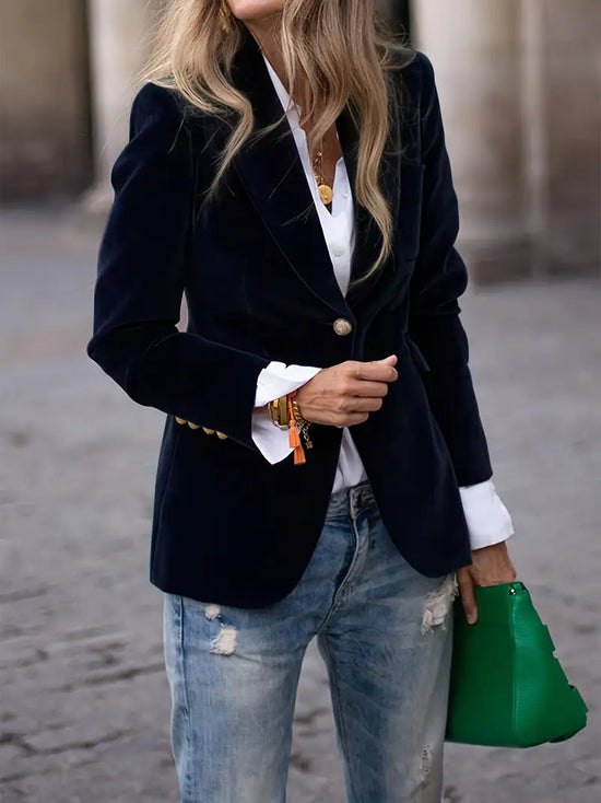 JULISSA | Blazer elegante de terciopelo