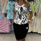 Isabel™ | Conjunto de top estampado y falda elegante