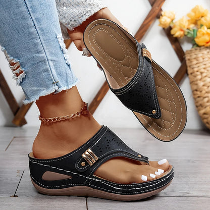 Isabel™ | Sandalias Ortopédicas Elegantes con Tacón Inclinado