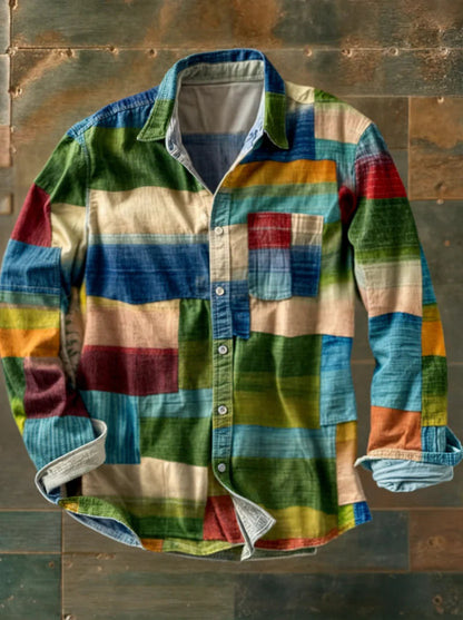 Álvaro™ | Camisa de manga larga estampada