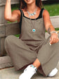Annia – Peto Casual de Pierna Ancha con Bolsillos