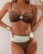 Solena™ | Bikini de Dos Piezas con Detalles Dorados – Verano 2025