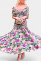 Alondra – Vestido Largo Floral de Ensueño con Escote en V
