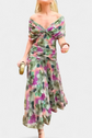 Alondra – Vestido Largo Floral de Ensueño con Escote en V