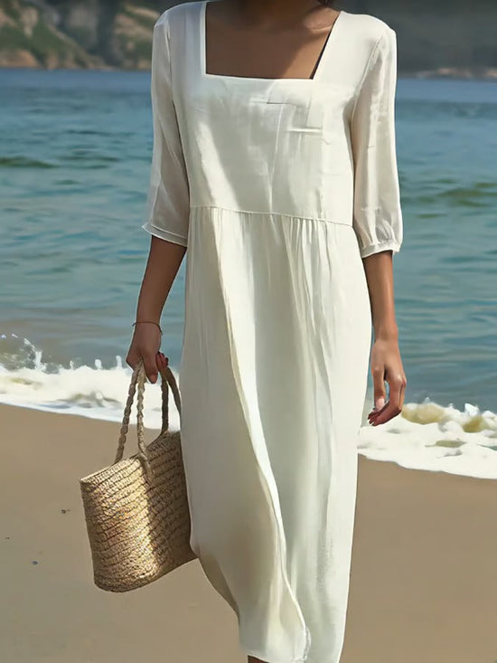 Vira – Vestido Casual de Lino para el Día a Día