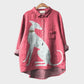 Amelia – Camisa Artística con Estilo Canino