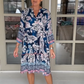 Viloura – Vestido Estampado con Escote en V