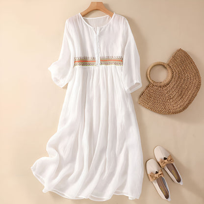 Clara™ | Vestido Bordado con Elegancia Atemporal
