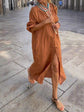 Marina™ | Vestido Largo con Botones y Elegancia Natural